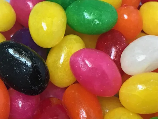 Colorful Jelly Beans Ready Easter Baskets — Stock Photo, Image