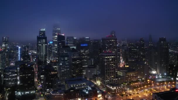 Ciudad de Startups, San Francisco, Estados Unidos de América. Ciudad nocturna skyline — Vídeos de Stock