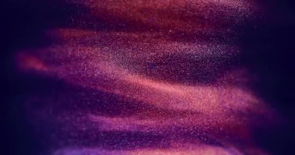 Фіолетово-блакитні чорнила створюють абстрактні хмарні утворення. Рожеві твори мистецтва — стокове відео