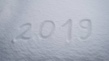 kış New Year's ve snow.text üstünde kar 2019 kökenli Noel soyut