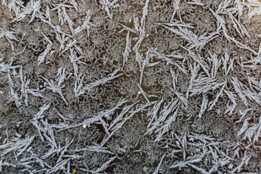 Bu soğuk kış cam üzerinde kalıptır