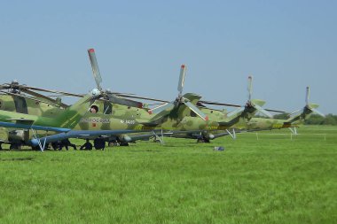 Rus askeri nakliye helikopterlerinin kuyrukları