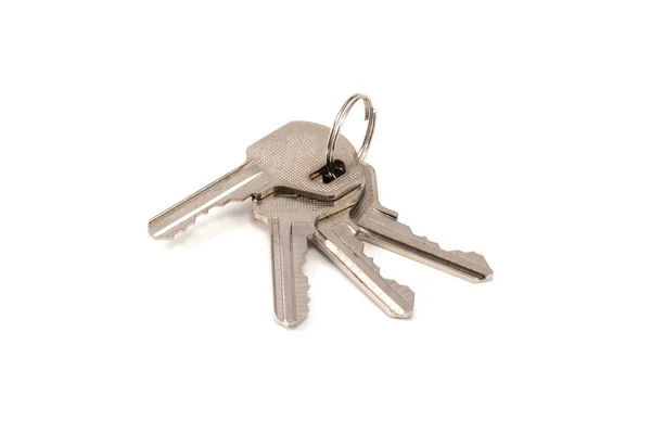 Ένα Μάτσο Κλειδιά Από Σπίτι Απομονωμένα — Φωτογραφία Αρχείου
