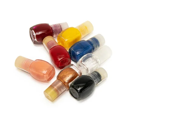 Vernis Ongles Multicolores Isolés — Photo