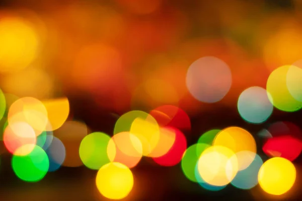 Desenfoque Abstracto Luces Del Árbol Navidad Enfoque Suave Borrosa Bokeh — Foto de Stock