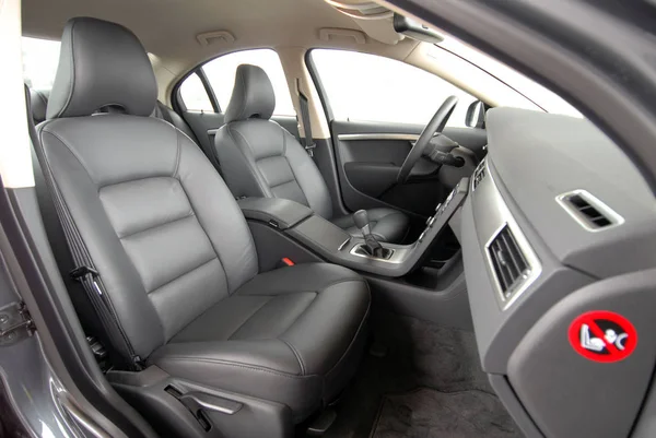 Front Leather Seats Luxury Car — Stock Photo, Image