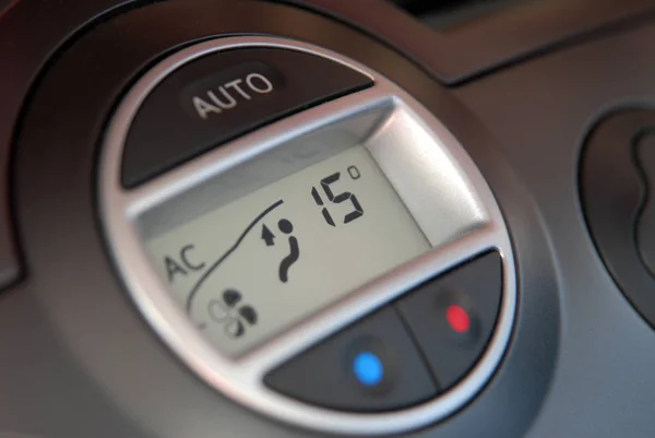 汽车空气条件按钮和显示选项的设计 — 图库照片