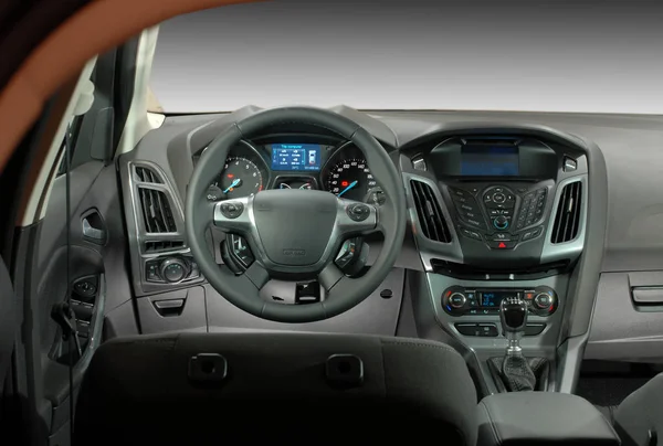 Passenger Car Interior Front View — Stock Photo, Image