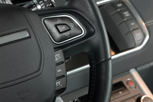 Cruise Control Stick Die Zich Bevindt Het Wiel — Stockfoto