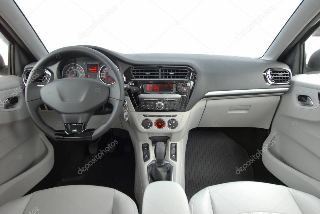 studio shot passenger car interior