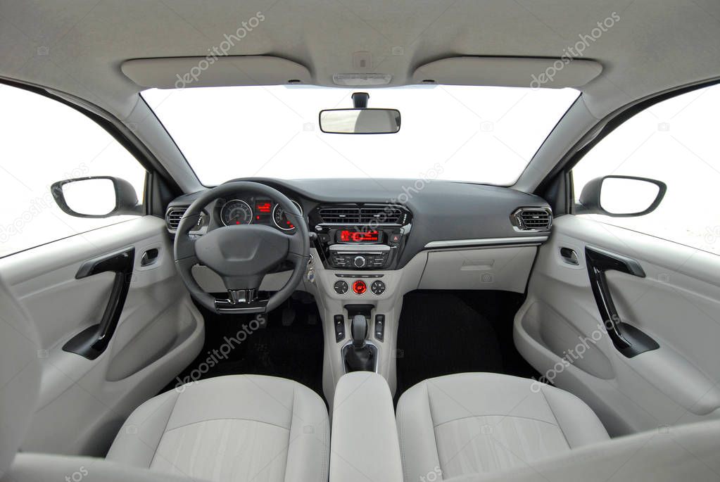 studio shot passenger car interior