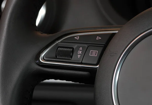 Detail Steering Wheel Controls — Stock Photo, Image