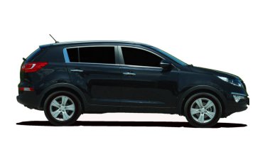 Mini Suv beyaz bir arka plan üzerinde