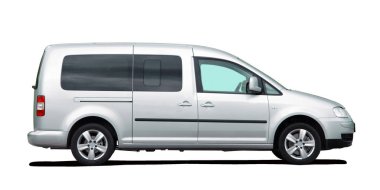 Cargo van car on a white background  clipart