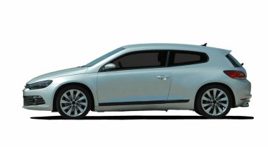 spor coupe beyaz arka plan üzerinde