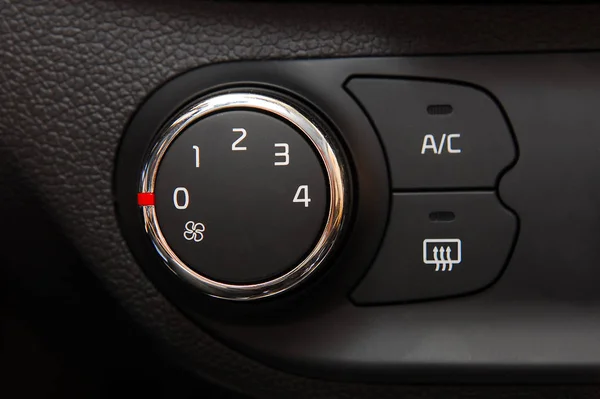 Bilen Luftkonditionering Switch — Stockfoto