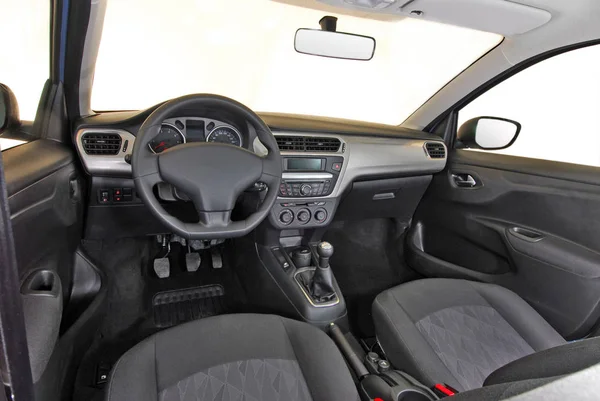Interior Carro Vista Frontal — Fotografia de Stock