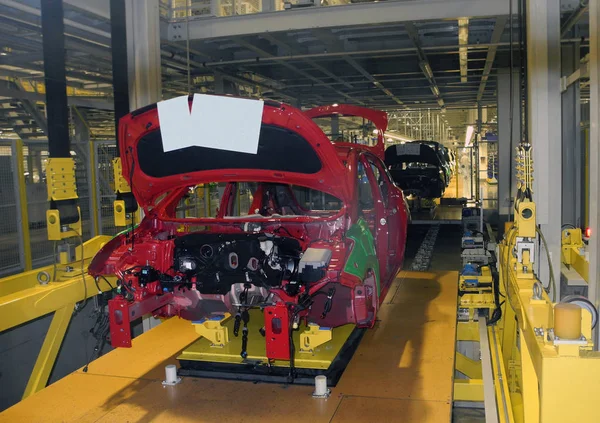 Production Line Which Products Cars — Stock Photo, Image