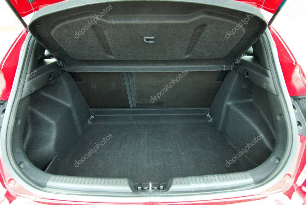 Empty trunk of the small car
