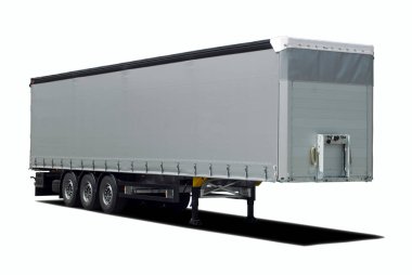 Beyaz Park edilmiş yarı römork