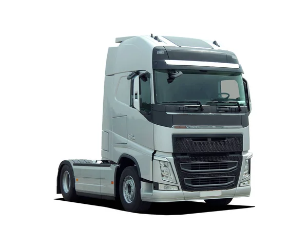 Large Modern Truck White Background — Stock Photo, Image