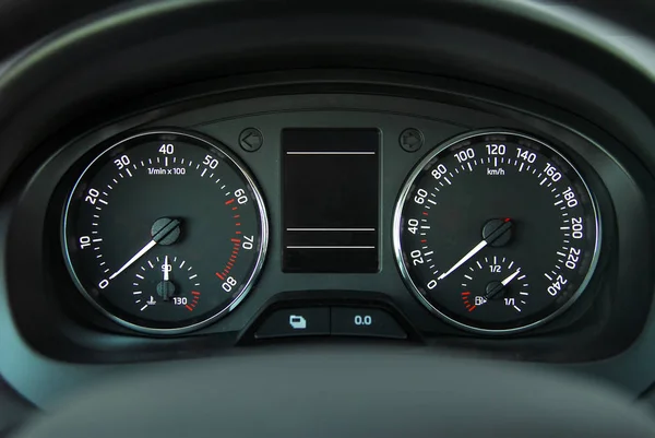 Illuminated Instrument Panel Passenger Car — Stock Photo, Image