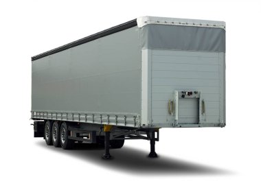 Beyaz Park edilmiş yarı römork