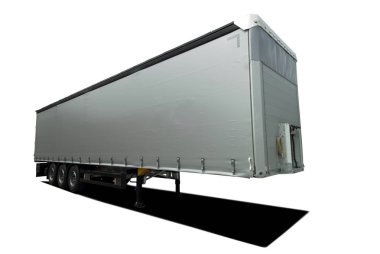 Beyaz Park edilmiş yarı römork