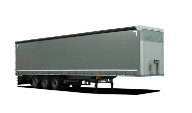 Beyaz Park edilmiş yarı römork