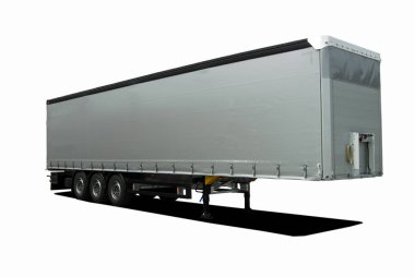 gri kamyonun yarı römork