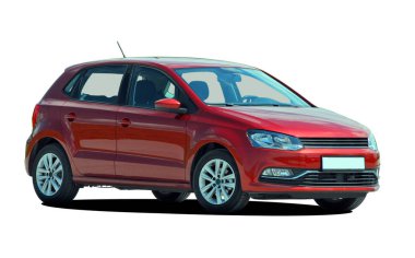 Beyaz arka planda yolcu vagonu