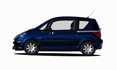 beyaz arkaplandaki araba