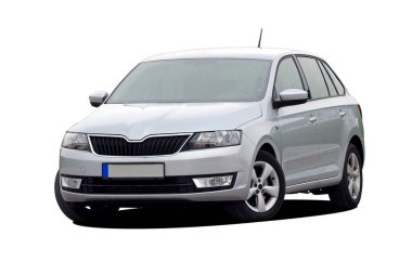 beyaz arkaplandaki araba