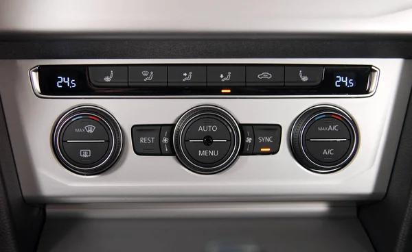 Manual Switches Air Conditioning Dashboard Car — Stock Photo, Image