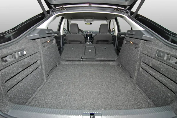 Empty Car Trunk Folded Seats — Stock Photo, Image