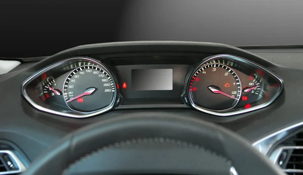 illuminated instrument panel with the passenger car