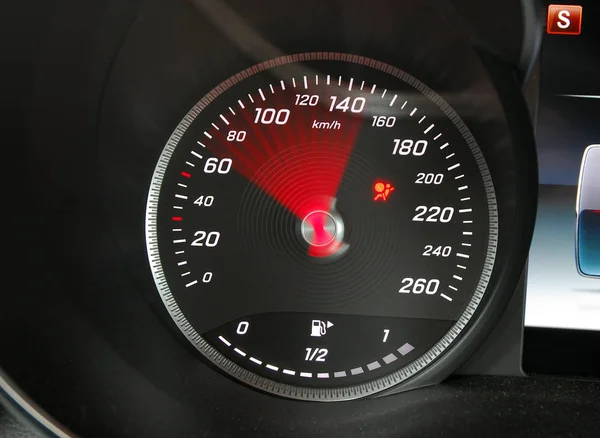 Analog Speedometer Car Move — Stock Photo, Image