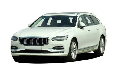 Beyaz arkaplandaki araba