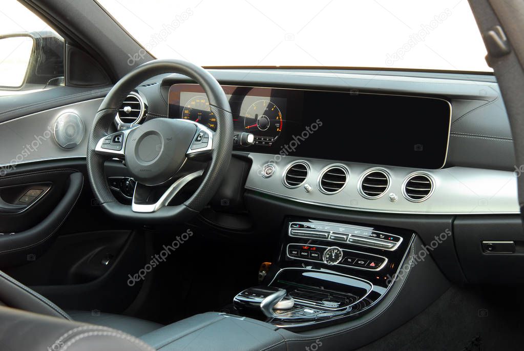 dashboard of a modern car