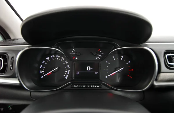 Modern Car Illuminated Dashboard — Stock Photo, Image