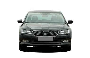 beyaz arkaplandaki araba