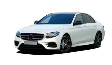 beyaz arkaplandaki araba