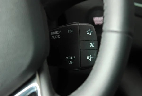 Кнопки Керування Звуком Автомобіля — стокове фото
