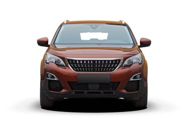 Beyaz bir arka plan üzerinde SUV