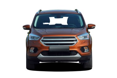 Beyaz bir arka plan üzerinde SUV