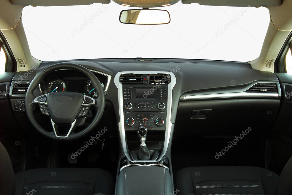 interior of a modern car