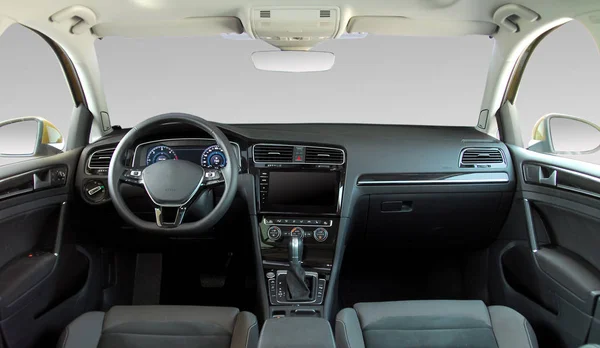 Studio Opname Passagier Auto Interieur Front View — Stockfoto