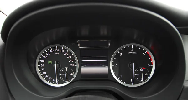 illuminated instrument panel with the passenger car