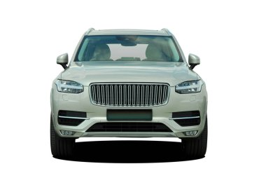 Beyaz bir arka plan üzerinde SUV 