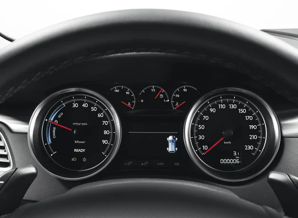 Illuminated Instrument Panel Passenger Car — Stock Photo, Image